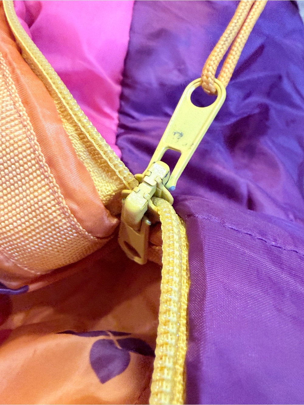 Kelty Woobie +30°F Short Kids Sleeping Bag Purple Pink, 2 zippers + stuff sack - Picture 12 of 15